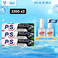 Bộ 3 Kem đánh răng P/S Than Hoạt Tính 230g