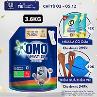 Nước giặt OMO Matic chuyên dụng Cửa Trước Bền Màu với tinh chất Lựu Tre 3.6 kg
