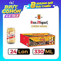 Thùng 24 Lon Bia SAN MIGUEL Pale Pilsen 330 ml
