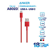 Dây Cáp Sạc USB Type-C Anker PowerLine Select+ A8022 0.9m / A8023 1.8m - Hàng Chính Hãng