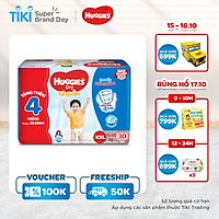 Tã Quần Huggies Dry gói trung XXL30 (30 Miếng) - Tặng 4 miếng