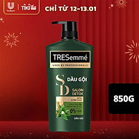 Dầu gội TRESEMME Salon Detox Dưỡng tóc chắc khỏe bóng mượt Gừng và Trà Xanh Giúp Detox tóc sạch sâu 850g