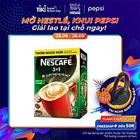 NESCAFÉ 3in1 Cà phê rang xay hòa tan Đậm vị cà phê - Hộp 20 gói x 17 g
