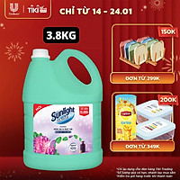 Nước Lau Sàn Sunlight Tinh Dầu Thảo Mộc Hoa Hạ & Bạc Hà 3.8kg