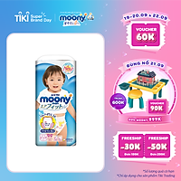 Tã Quần Cao Cấp Moony Nhật Bản Bé Gái XL38 (38 Miếng)