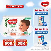 Tã Dán Siêu Cao Cấp Huggies Platinum Naturemade XL44 (44 Miếng)