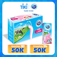 Thùng 48 Hộp Sữa Uống Tiệt Trùng Dutch Lady Cô Gái Hà Lan Dâu (48 x 180ml)