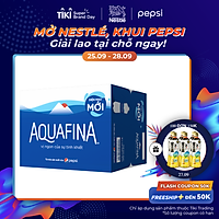 Thùng 12 Chai Nước khoáng thiên nhiên Aquafina 1.5L