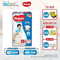Tã Dán Huggies Dry Gói Cực Đại L68 (68 Miếng) - Bao Bì Mới