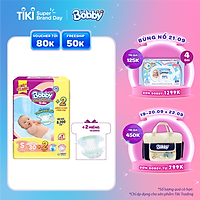 Tã Dán Bobby Điệm Thun Thấm Mồ Hôi S30 (30 Miếng) + 2 Miếng