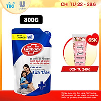 Sữa Tắm Lifebuoy Sạch Khuẩn Chăm Sóc Da Ngăn Ngừa Vi Khuẩn Lây Lan Với Ion Bạc+ Hỗ Trợ Cùng Đề Kháng Da Tự Nhiên Túi 800G