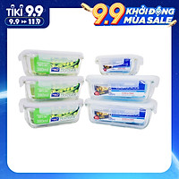 Bộ 6 Hộp Thủy Tinh Lock&Lock LLG426S6
