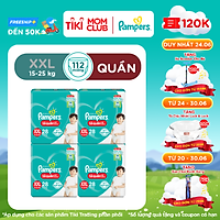 Combo 4 Gói Tã Quần Pampers Giữ Dáng Mới Gói Lớn XXL28