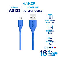 Dây Cáp Sạc Micro USB Anker PowerLine 1.8m - A8133 - Hàng Chính Hãng