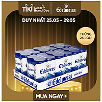 Thùng 24 lon Bia Tuyết - Edelweiss 330ml/lon