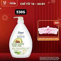 Sữa Tắm Dưỡng Thể Từ Thiên Nhiên 530G Dove Căng Bóng Tươi Mới Với Chiết Xuất Bơ Và Hoa Cúc Calendula