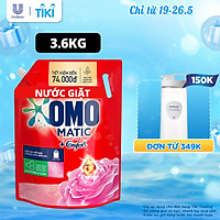 Túi Nước giặt OMO Matic Comfort Hương Hoa Hồng Ecuador cho máy giặt cửa trên 3.6kg