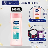 Sữa Dưỡng Thể 200Ml Vaseline Dưỡng Ẩm Sáng Da Fresh & Bright 10X Niacinamide Giúp Da Sáng Khỏe Mịn Căng Tinh Chất Menthol Mát Lạnh Như Tuyết Tan Trên Da