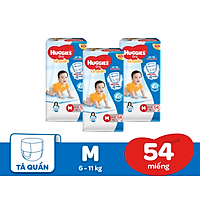 Combo 3 Gói Tã Quần Huggies Dry Gói Đại M54 (54 Miếng)