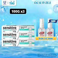 Bộ 3 Hộp Kem Đánh Răng P/S Giảm Ê Buốt Sau 30 Giây Sensitive Mineral Expert Original Với Tác Động Từ Khoáng 100G