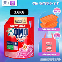 Túi Nước giặt OMO Matic Comfort Hương Hoa Hồng Ecuador cho máy giặt cửa trên 3.6kg