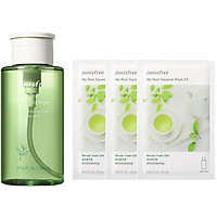 Combo tẩy trang trà xanh Innisfree Green Tea kèm mặt nạ dưỡng da - 278002413x