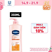 Sữa Dưỡng Thể Vaseline SPF24PA++ Sun + Pollution Protection Chống Nắng Và Dưỡng ẩm Cho Da Sáng Khỏe Mịn Màng Bảo Vệ Da Tới 4H 350ml