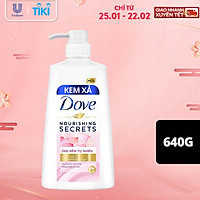 Dầu Gội Thiên Nhiên 640g Dove Óng Mềm Tự Nhiên Hoa Sen Nhật và Nước Gạo Dưỡng tóc mềm mượt, óng ả