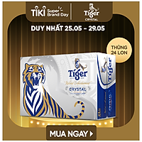 Thùng 24 lon Tiger Crystal lon cao mới (330ml/lon)