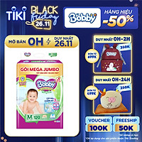 Tã quần Bobby Mega Jumbo M120 - Lõi nén thần kì 3mm - Siêu mỏng khô thoáng bất ngờ