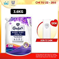 Nước Giặt Dưỡng Vải Comfort Đa Chức Năng Hương Thời Thượng Giúp Quần Áo Sạch Thơm & Tươi Màu Túi 3.6Kg