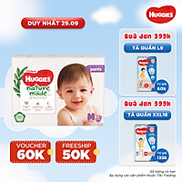 Tã Quần Siêu Cao Cấp Huggies Platinum Nature Made M58 (58 Miếng)