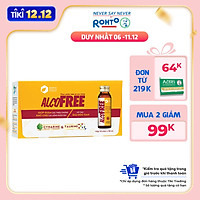 Thực Phẩm Chức Năng Mát Gan Giải Rượu Phục Hồi Sức Khỏe AlcoFree RMV-FF-AF10 (Hộp 10 Chai x 50ml)