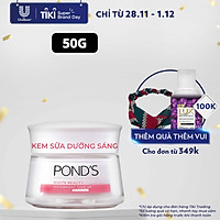 Kem Sữa Dưỡng Da 50G Pond'S Instabright Tone Up Milk Cream Chiết Xuất Protein Từ Sữa Nâng Tone Sáng Hồng Thay Thế Makeup