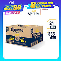 Thùng 24 Chai Bia Corona Extra (355ml / Chai)