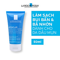 Bộ chống nắng không nhờn rít La Roche-Posay Anthelios Shaka Fluid 50ml & Gel rửa mặt cho da dầu mụn 50ml
