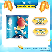 Bánh Ăn Dặm Gerber Puffs Chuối Táo 49g