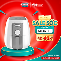 Nồi Chiên Không Dầu Sunhouse SHD4023W (3.0 Lít) - Hàng Chính Hãng