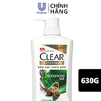 Dầu Gội đầu Clear Botanique 3 Hạt Siêu Dưỡng Cho Da Đầu Dầu Với 3X Sức Mạnh Đánh Bay Gàu Nhờn Ngứa 630g