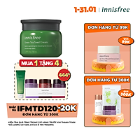 Kem dưỡng cung cấp ẩm từ trà xanh và dầu hạt trà xanh tươi Innisfree Green Tea Seed Cream 50ml - NEW