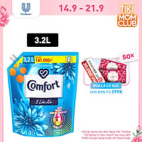 Nước Xả Vải Comfort Giữ Màu & Bền Vải Một Lần Xả Hương Ban Mai túi 3.2L