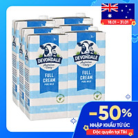 Thùng 6 Hộp Sữa Devondale FullCream 2L