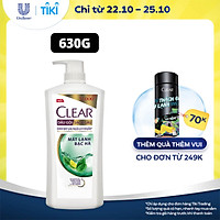 Dầu Gội 630g Clear Sạch Gàu Mát Lạnh Bạc Hà 3X Sức Mạnh Đánh Bay Gàu, Ngứa, Vi Khuẩn