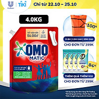 Nước giặt Túi 4.0kg OMO Matic Cho máy giặt cửa trên Sạch bẩn Khử mùi Sạch bẩn Khử mùi toàn diện