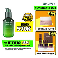 Tinh chất dưỡng ẩm cô đặc từ trà xanh và dầu hạt trà xanh tươi Jeju Innisfree The Green Tea Seed Serum 80ml - NEW