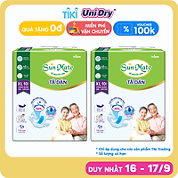 Combo 2 Tã Dán Người Lớn SunMate G2 Size XL10 (10 Miếng)