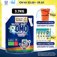 Nước giặt Túi 3.7kg OMO Matic Cho máy giặt cửa trước Cửa Trước Bền Màu Bền màu tinh chất Lựu Tre