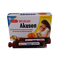 Siro Ho Hàn AKUSONgiúp bổ phế, hỗ trợ giảm ho, long đờm, rát họng do ho nhiều và hỗ trợ tăng cường sức đề kháng cho bà bầu và trẻ em (01 HỘP)