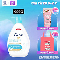 Sữa Tắm Dưỡng Thể Dove Dưỡng Ẩm Dịu Mát Aqua Moisture Với 1/4 Kem Dưỡng Da Mặt 900G