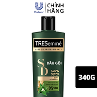 Dầu Gội TRESemmé Salon Detox Cho Tóc Chắc Khỏe Bóng Mượt Với Gừng & Trà Xanh Giúp Detox Tóc Sạch Sâu 340g